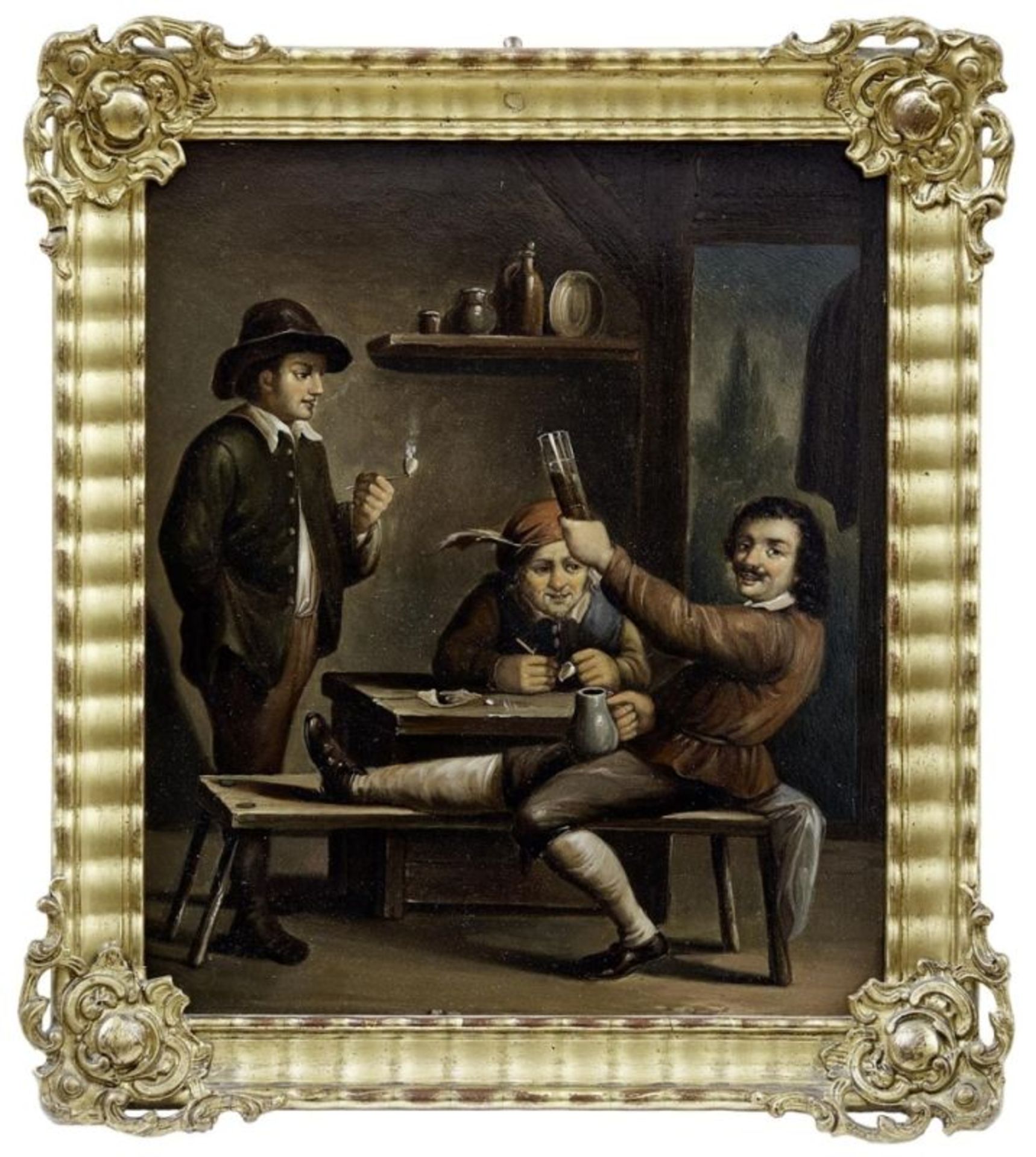 Teniers, David d.J. - in der Art von: Pendants mit Wirtshausszenen - Bild 4 aus 4