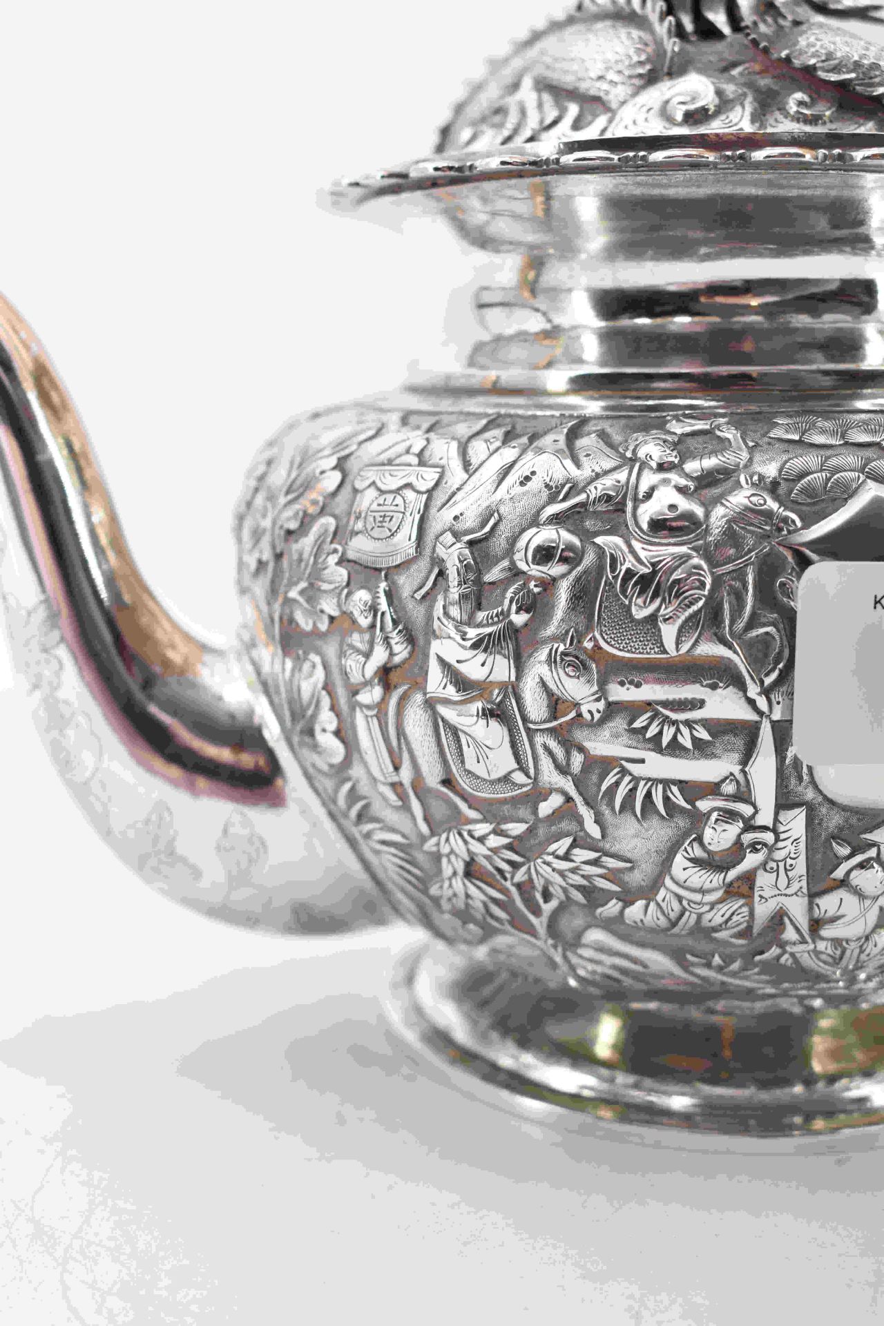 Teekanne mit Drachendekor, China, 19. Jh., für den Export - Image 4 of 17