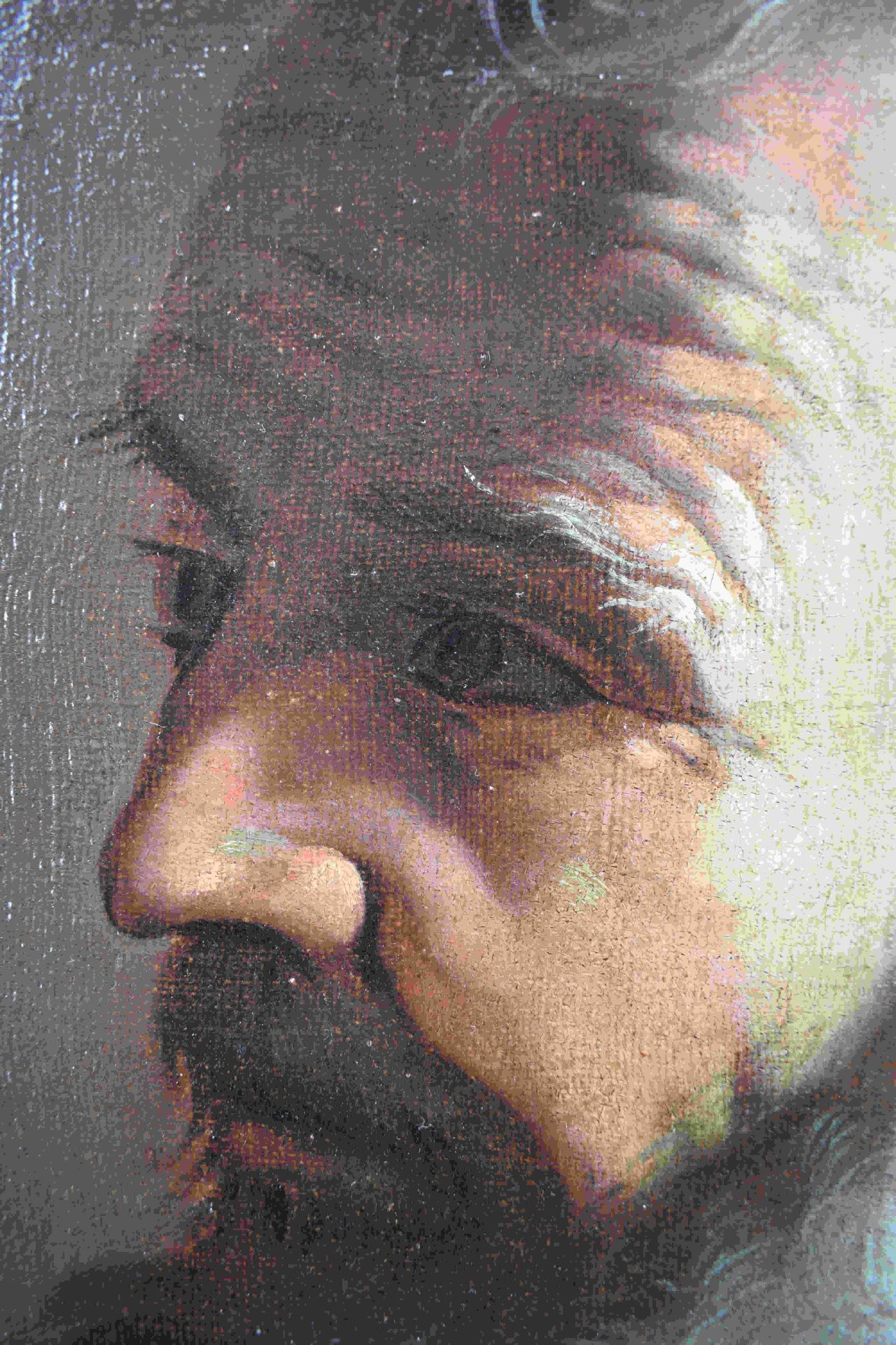 Büste eines bärtigen Mannes, Neapolitanischer Maler, 2. H. 17. Jh. - Bild 25 aus 26