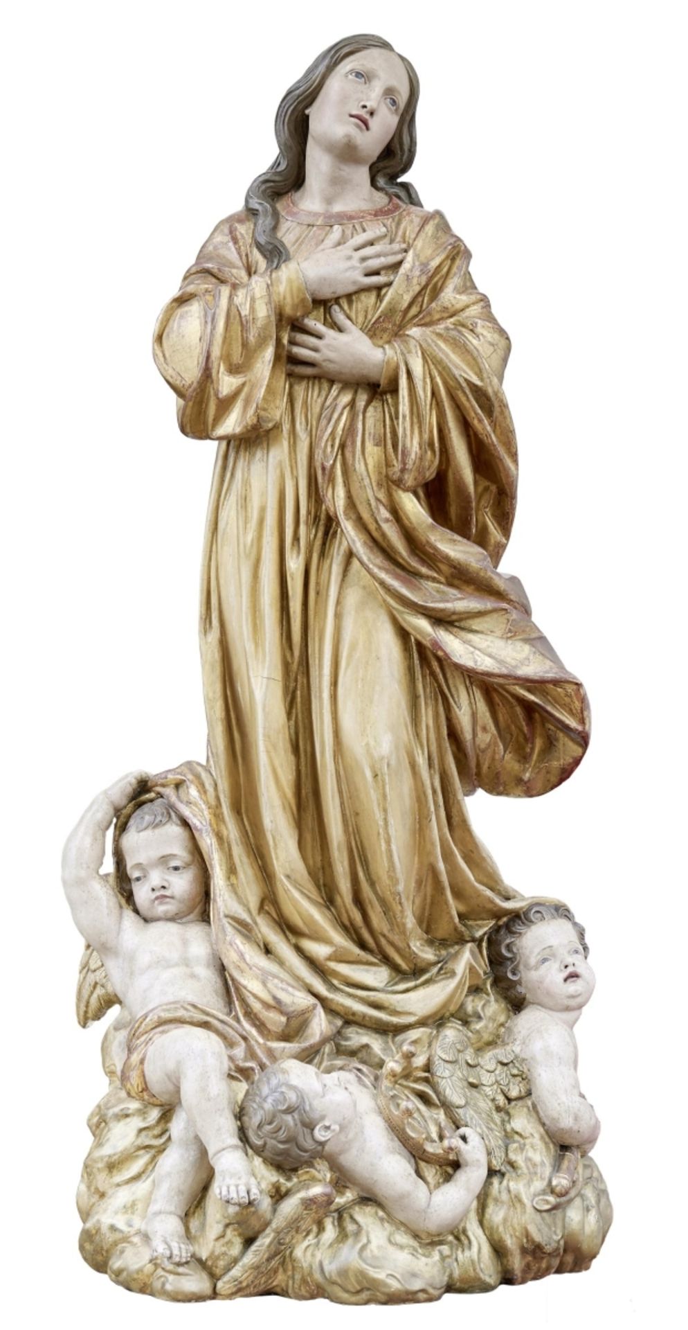 Sehr feine Maria Immaculata, Neapel, 18. Jh.