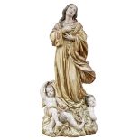 Sehr feine Maria Immaculata, Neapel, 18. Jh.