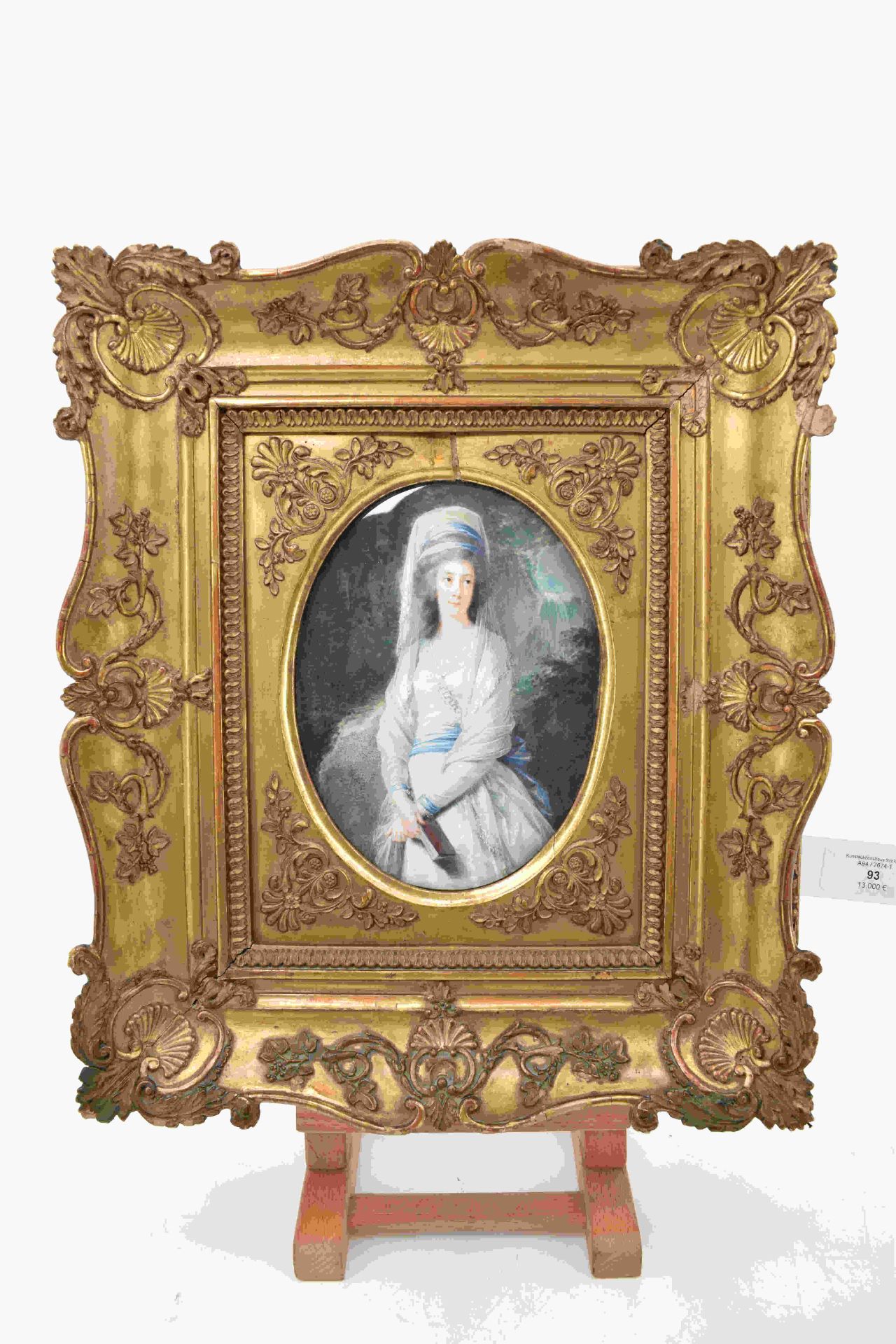 Füger, Heinrich Friedrich: Miniaturbildnis der Prinzessin Pauline Salm-Auersperg - Image 10 of 15