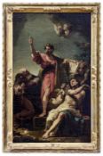 Der Evangelist Markus zwischen Antonius Abbas und dem heiligen Sebastian, Venezianischer Meister, 1.