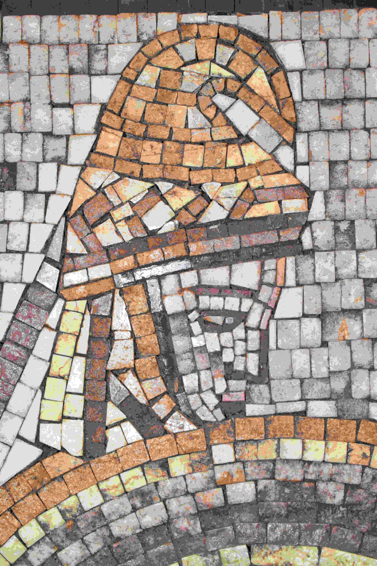 Großes Mosaik mit antiker Szene, 19. Jh. - Bild 6 aus 15