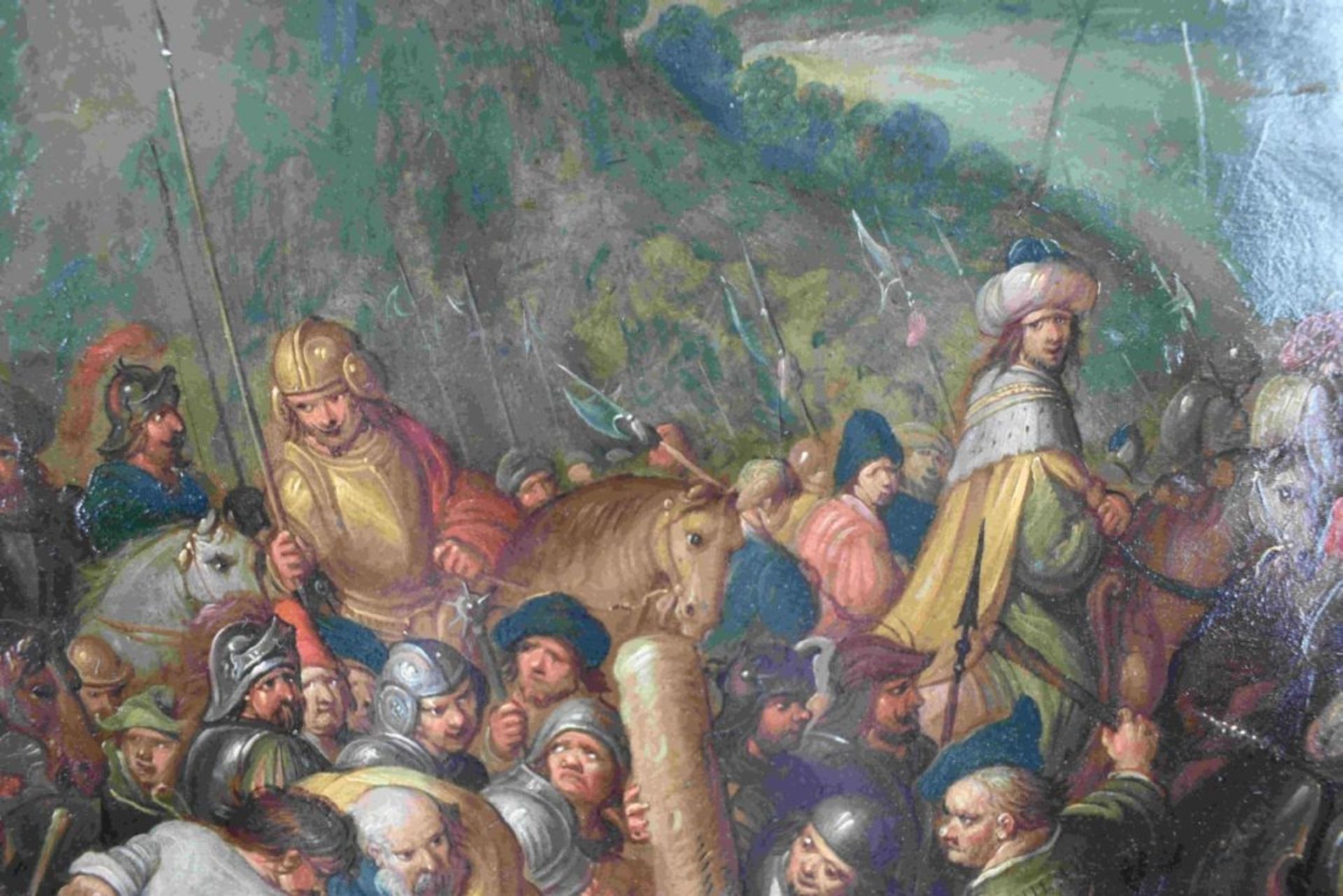 Francken, Frans II. (Attrib.) od. Cornelis de Baiilleur: Christus fällt unter dem Kreuz - Bild 16 aus 20
