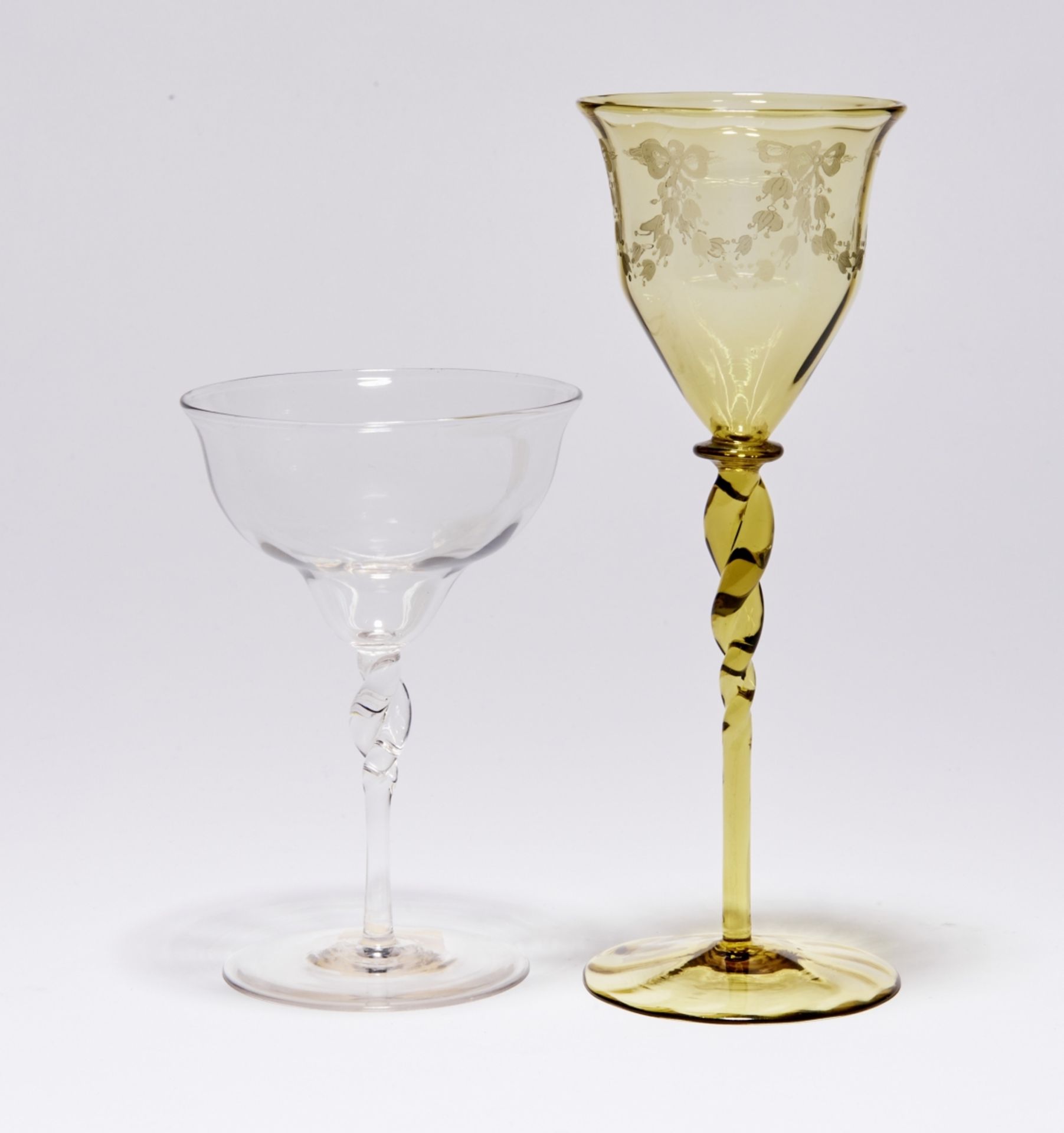 Likör- und Weinglas, James Powell & Sons (Whitefriars Glass), 20. Jh.