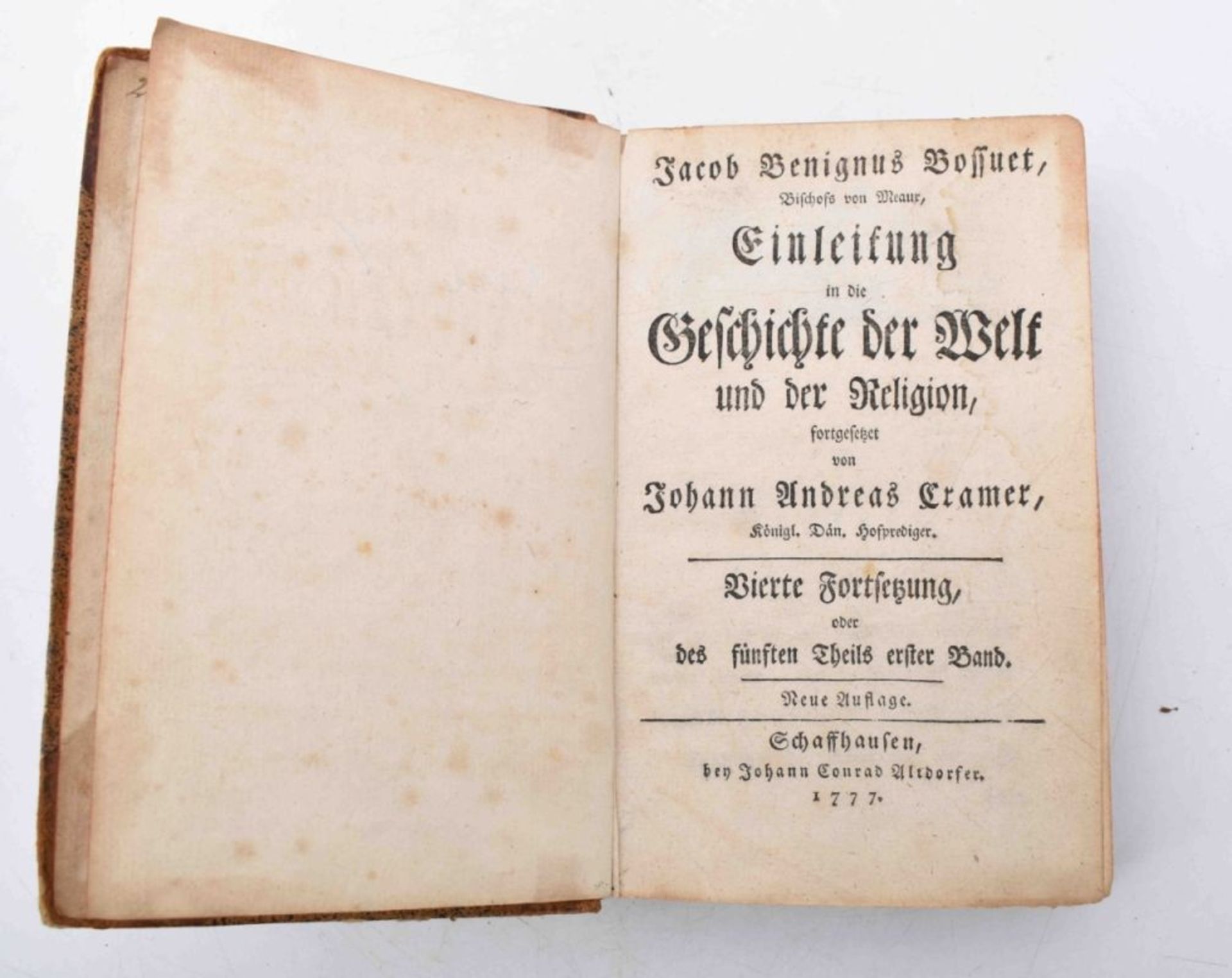 Bossuet, Jacob Benignus: Einleitung in die Geschichte der Welt und der Religion - Image 2 of 3