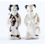 Zwei kleine Figuren, China, Qing-Dynastie