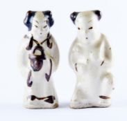 Zwei kleine Figuren, China, Qing-Dynastie