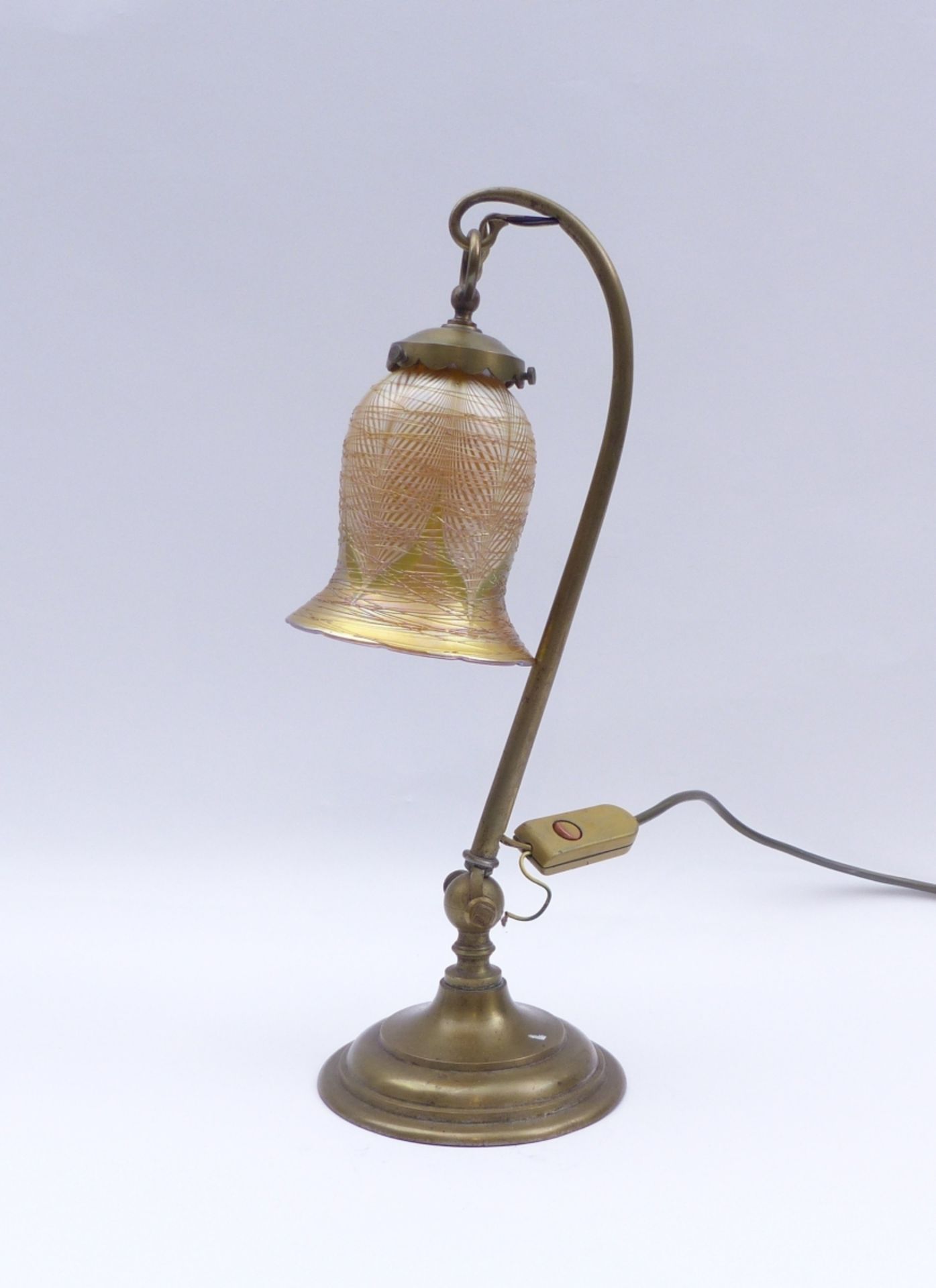 Tischlampe mit späterem Schirm, 19./20. Jh. - Image 2 of 2