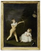 Landschaft mit spielenden Kindern, Englischer Klassizist des 18. Jahrhunderts