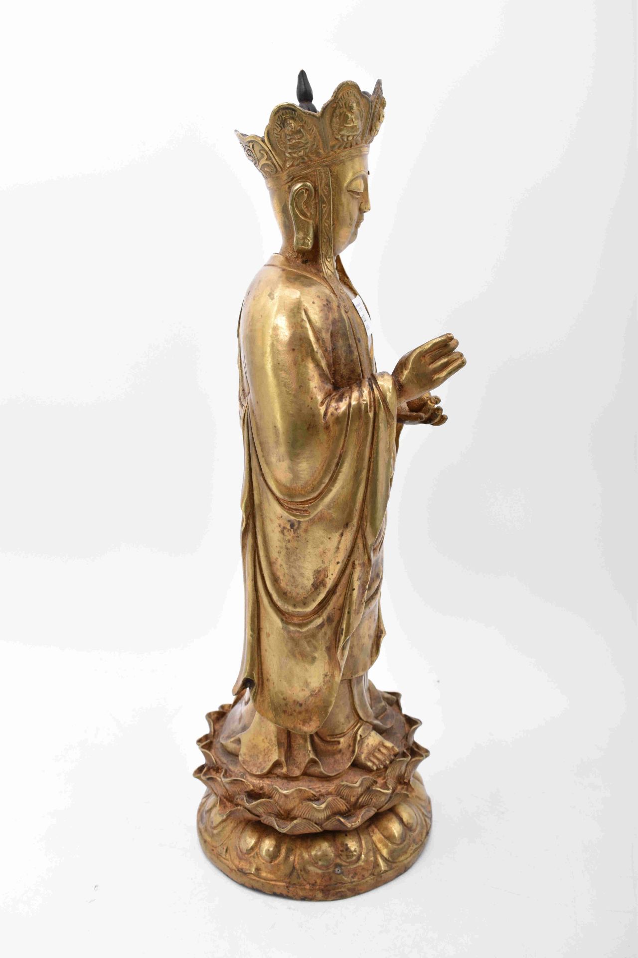 Figur des Bodhisattva Guanyin, China, 18./19. Jh. - Bild 13 aus 13