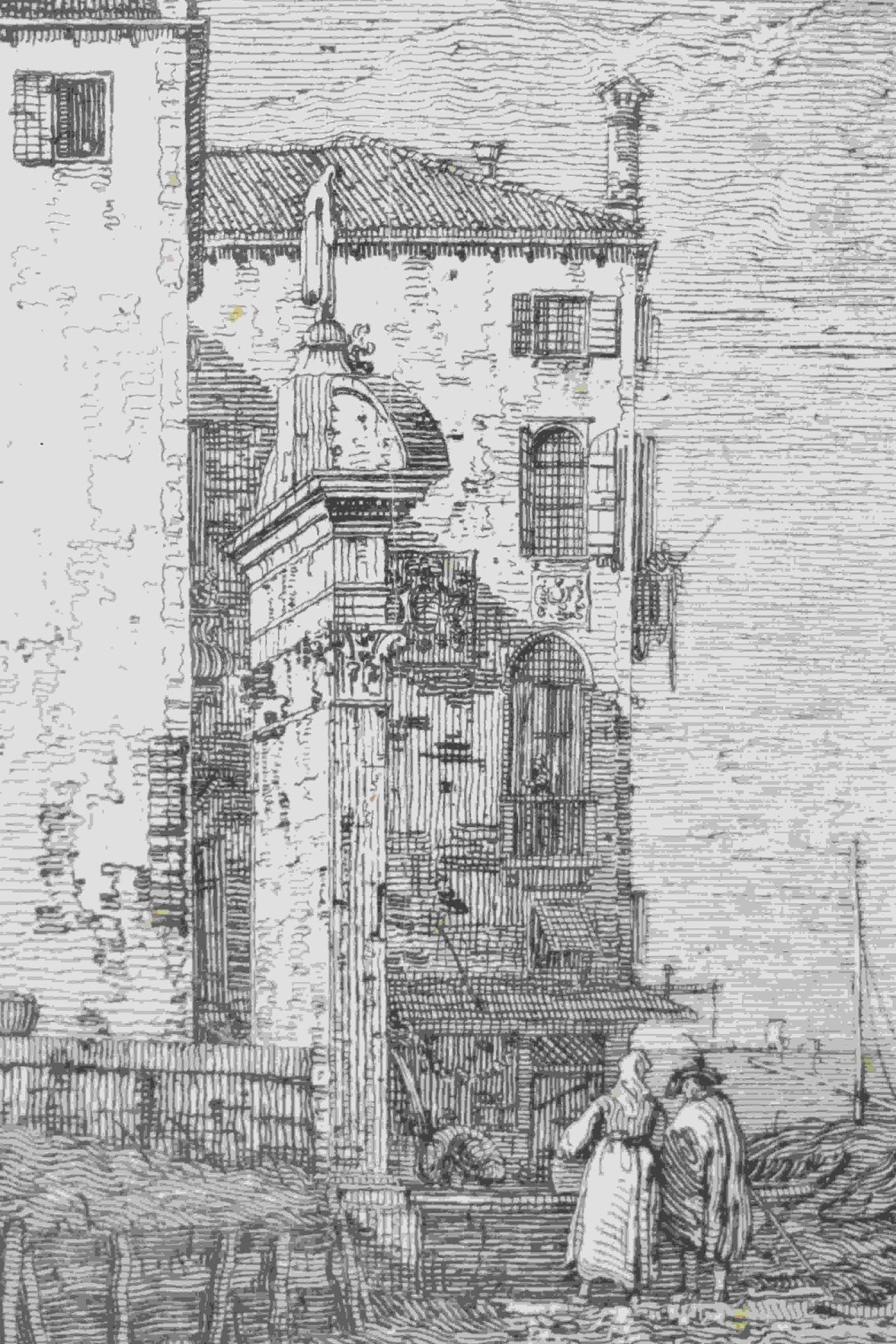 Canal, Giovanni Antonio, gen. Canaletto: Il portico con la lanterna - Image 2 of 24