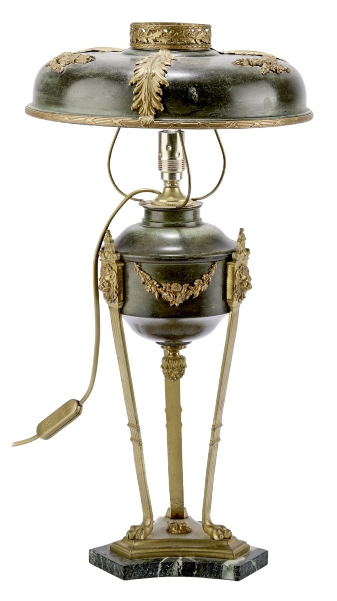 Empire-Petroleumlampe, Frankreich, 19. Jh.