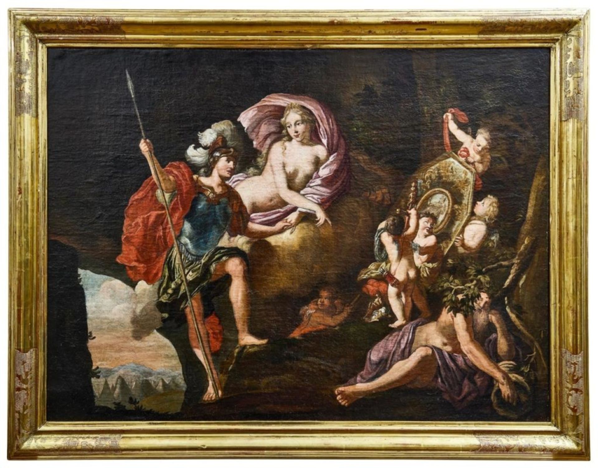 Mars und Venus mit Amoretten, Deutschland, 2. H. 17. Jh.