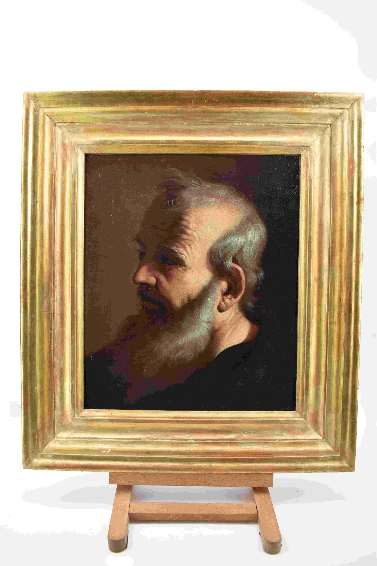 Büste eines bärtigen Mannes, Neapolitanischer Maler, 2. H. 17. Jh. - Bild 8 aus 26