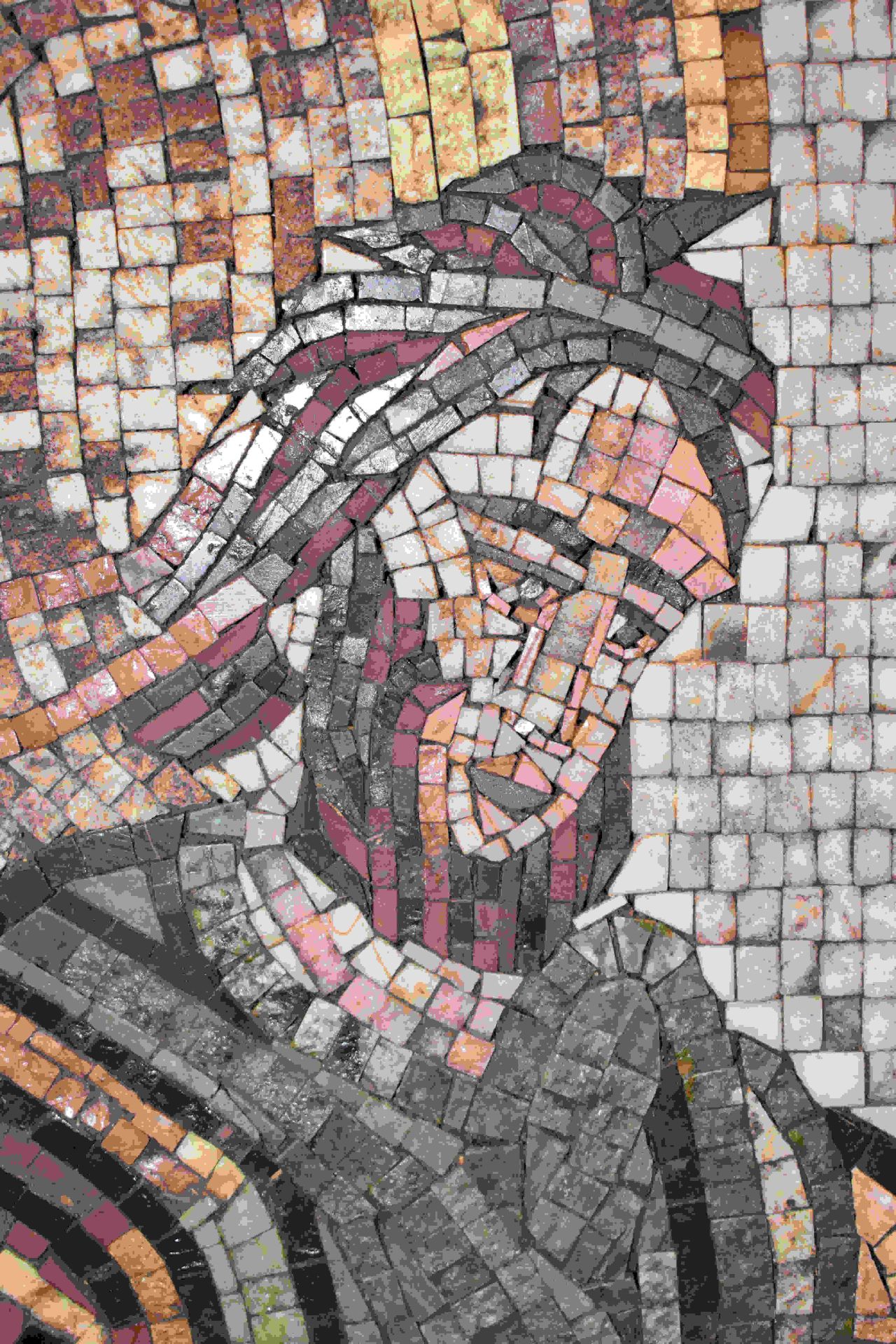 Großes Mosaik mit antiker Szene, 19. Jh. - Bild 8 aus 15