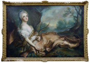 Madame Adelaide als Diana, Französischer Maler des 19. Jh.
