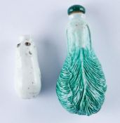 Zwei Snuff bottles, China, Qing-Dynastie oder später