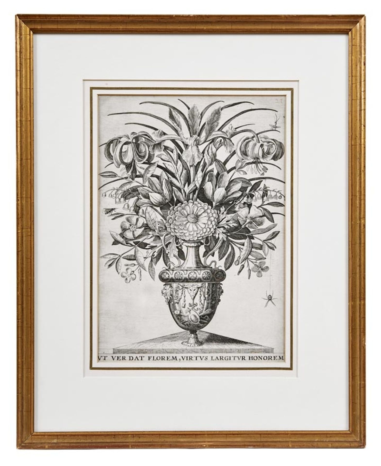 Bry, Johann Theodor de: Blumenbouquet in Ziervase