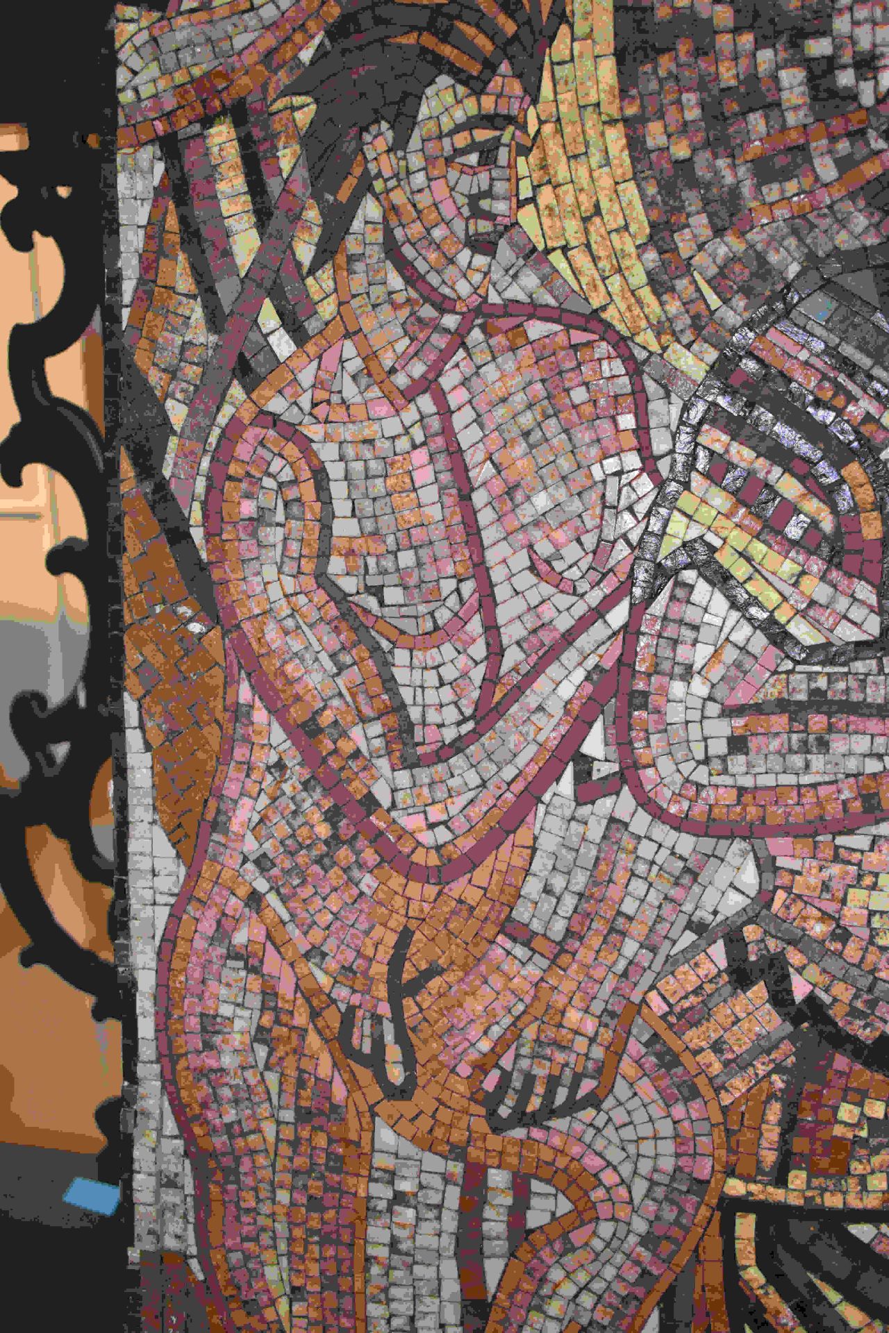 Großes Mosaik mit antiker Szene, 19. Jh. - Bild 9 aus 15