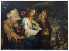 Jesus und drei Apostel auf dem Weg zum Berg der Verklärung, Um 1900