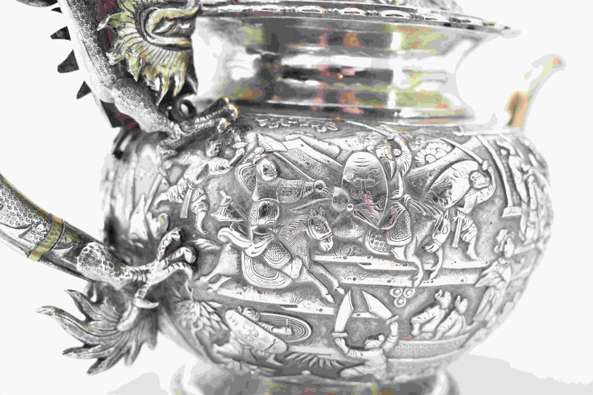 Teekanne mit Drachendekor, China, 19. Jh., für den Export - Image 17 of 17