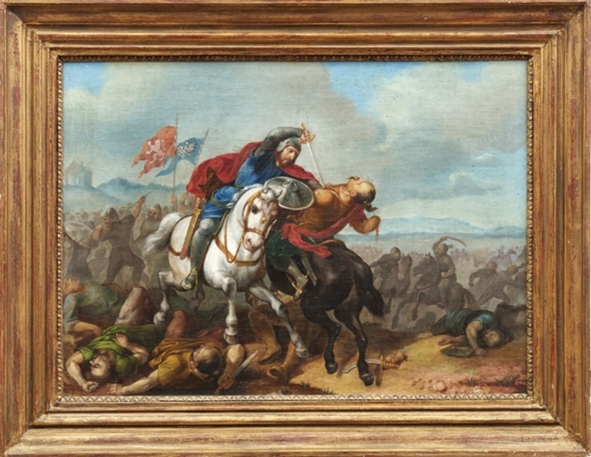 Türkische Reiterschlacht, Deutsch-Römer, 19. Jh.