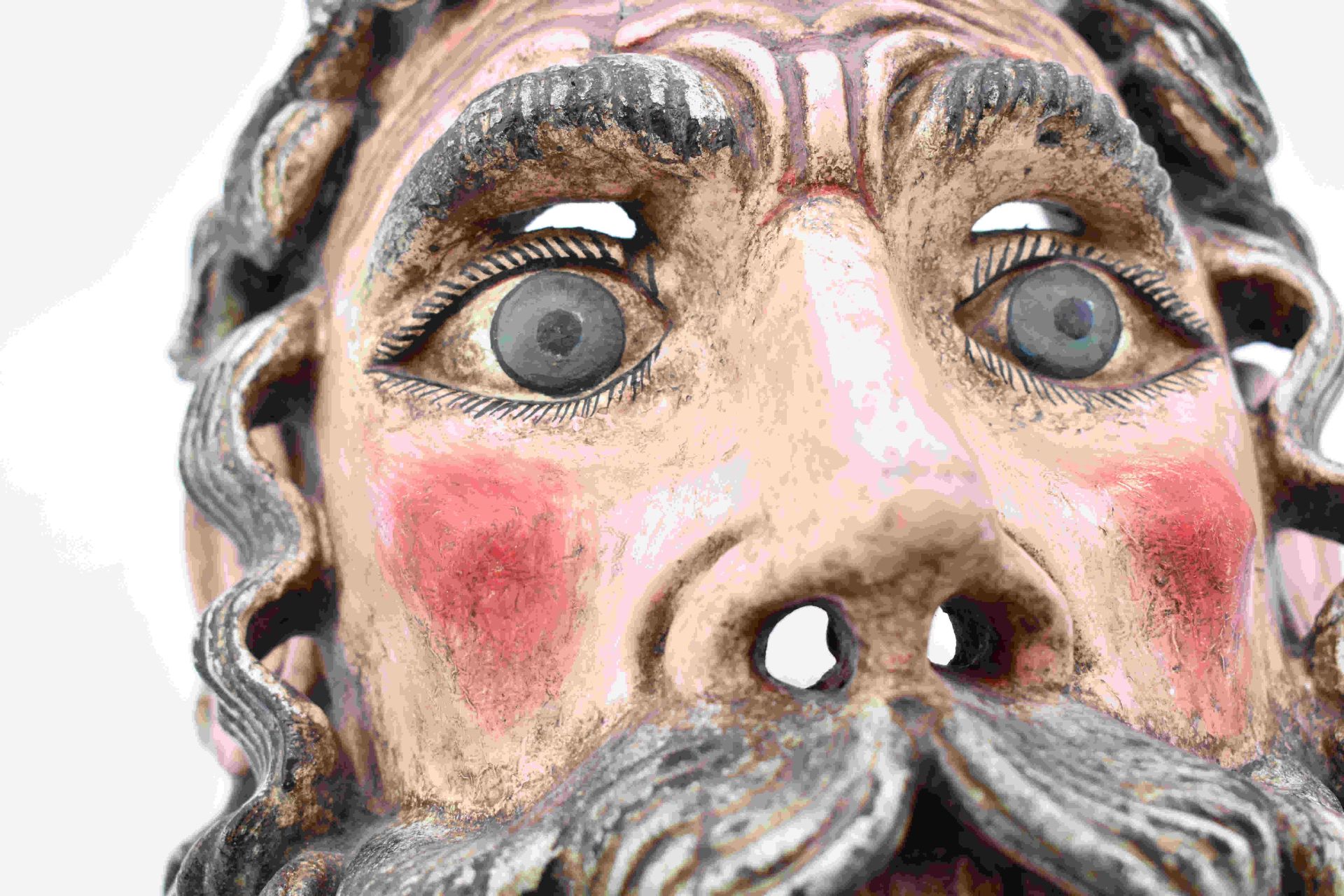 Theatermaske des Göttervaters Zeus, 18. Jh. - Bild 11 aus 12