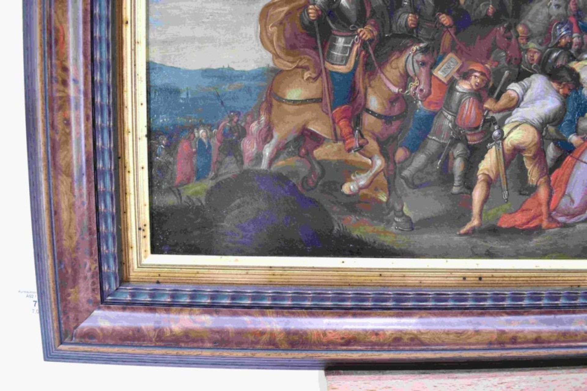 Francken, Frans II. (Attrib.) od. Cornelis de Baiilleur: Christus fällt unter dem Kreuz - Bild 6 aus 20