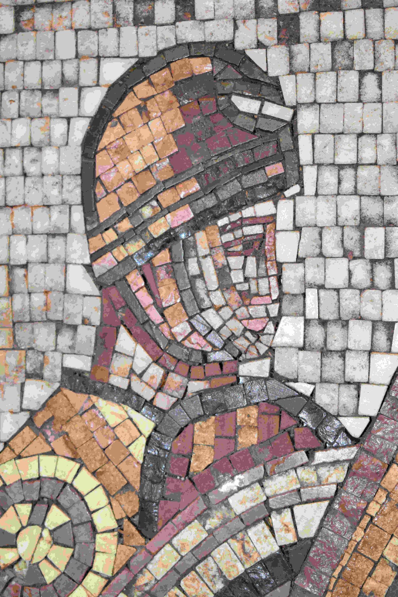 Großes Mosaik mit antiker Szene, 19. Jh. - Image 5 of 15