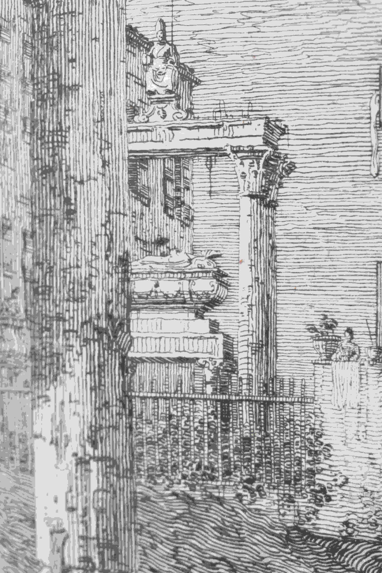 Canal, Giovanni Antonio, gen. Canaletto: Il portico con la lanterna - Bild 3 aus 24