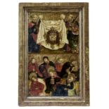 Gotisches Tafelbild mit dem Schweißtuch Christi, Um 1500