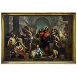 Christus heilt den Gelähmten am Teich von Bethesda, Venezianischer Meister, A. 18. Jh.