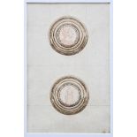 Zeichnung einer Münze der römischen Kaiserzeit, Wohl 17. Jh.