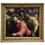 Negretti, Jacopo - Kreis des: Simon von Cyrene hilft Jesus das Kreuz zu tragen