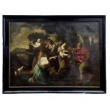 Rebekka und Elieser am Brunnen, Römischer Meister, 2. H. 17. Jh.