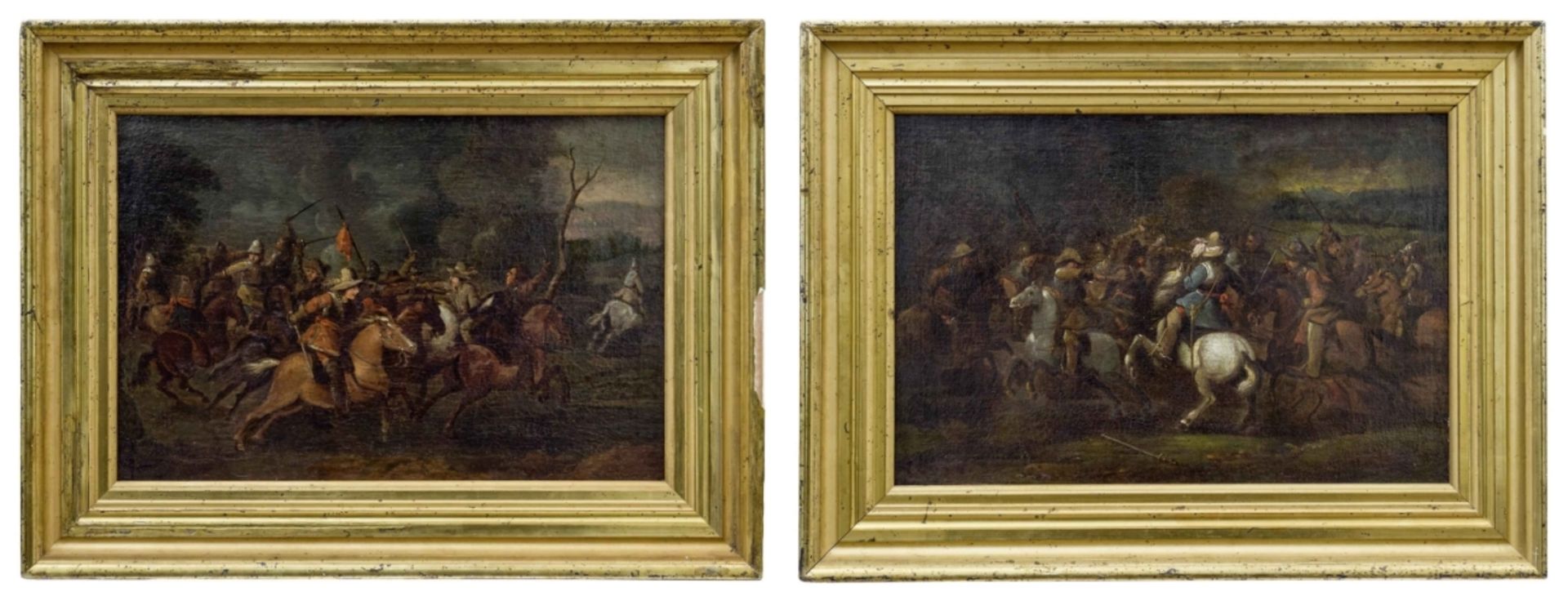 Paar Bataillenszenen, Flämische Schule, 17. Jh. - Bild 2 aus 4
