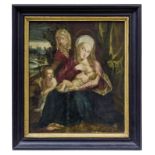 Maria und Elisabeth mit Jesus und Johannes, Deutscher Spätmanierist des 17. Jh.