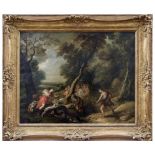 Meleagros und Atalante bei der Jagd auf den kalydonischen Eber, Flämischer Meister, 2. H. 17. Jh.