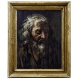 Bildnis eines alten Mannes mit Bart, Römische Schule des 17. Jahrhunderts