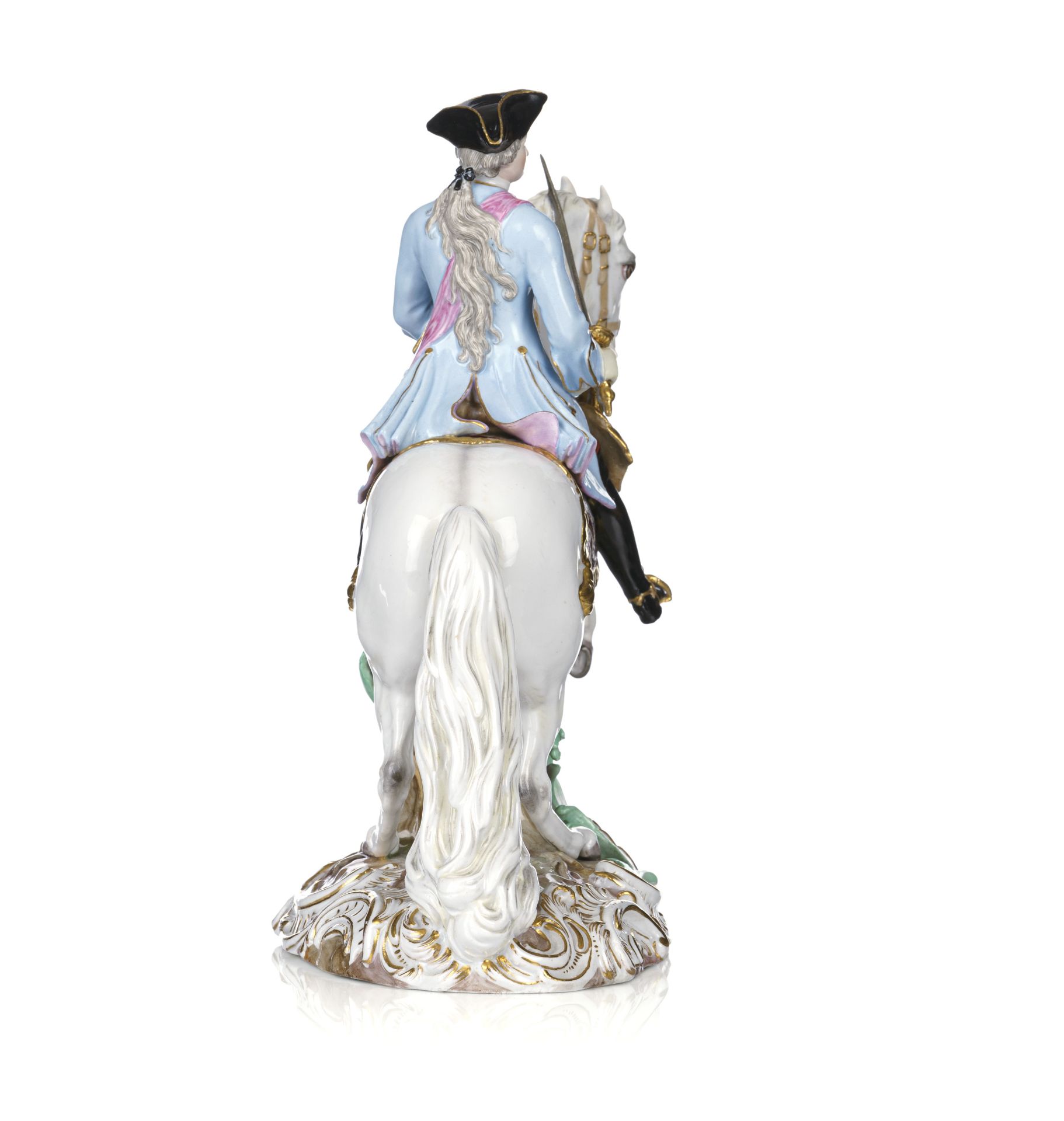 Katharina II. zu Pferde. Johann Joachim Kändler für Meissen. 1770. - Image 5 of 9