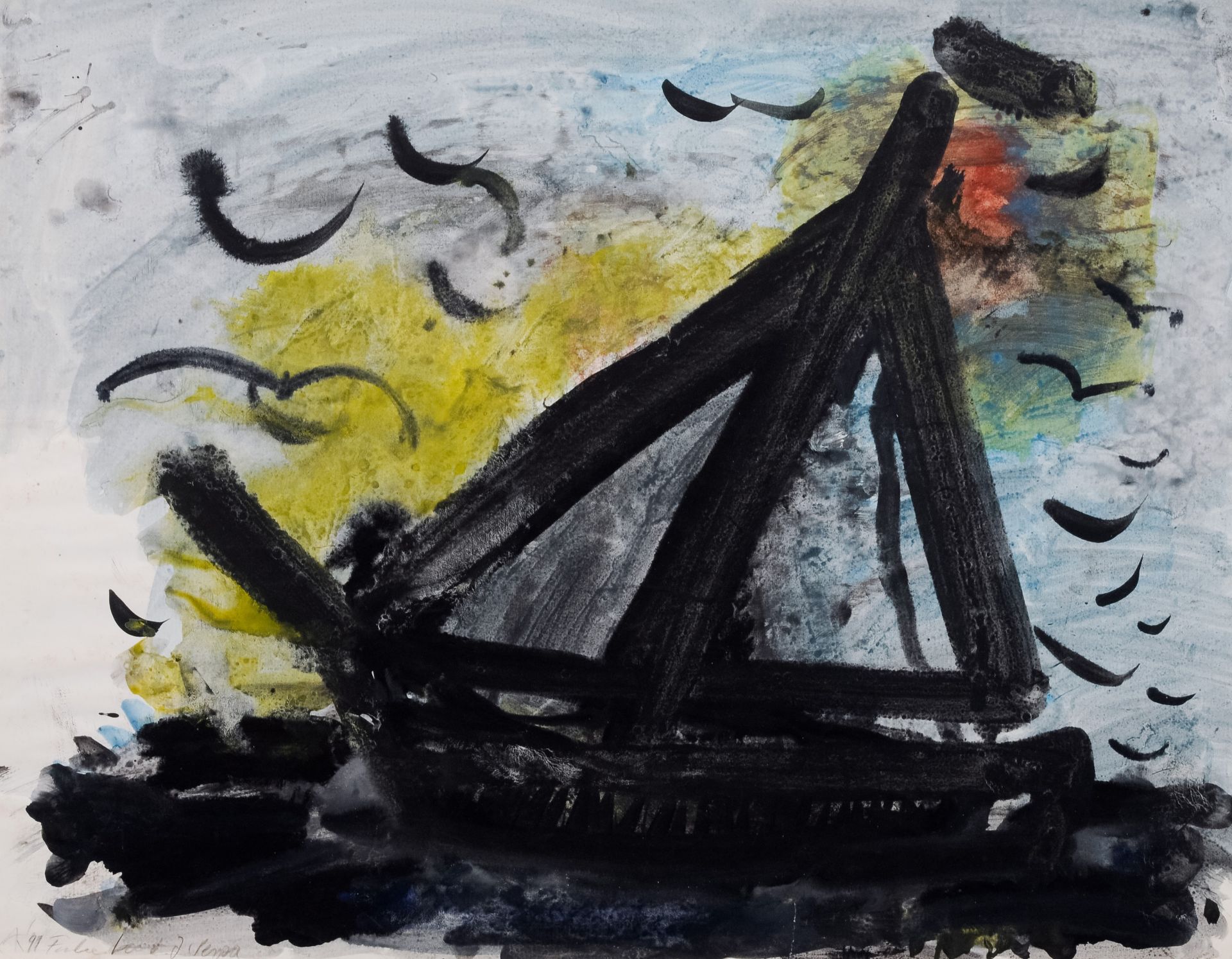 Andreas Küchler "Fahnenboot J. Penoa". 1991.