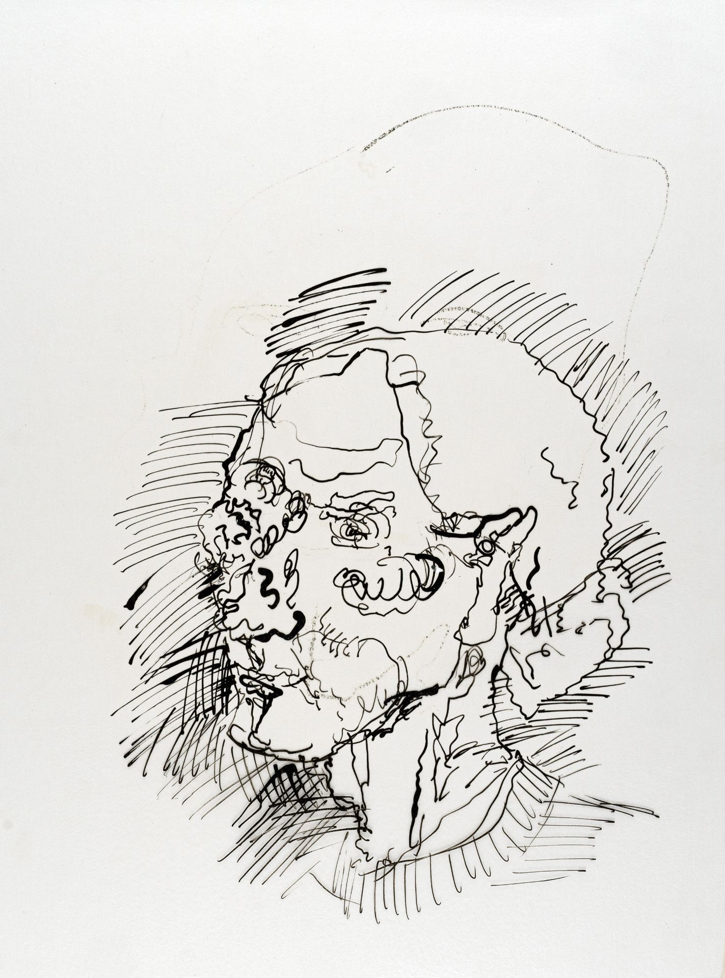 Günter Horlbeck, Aus dem Nachlass – ca. 35 Zeichnungen (Köpfe). Um 1975. - Bild 10 aus 14