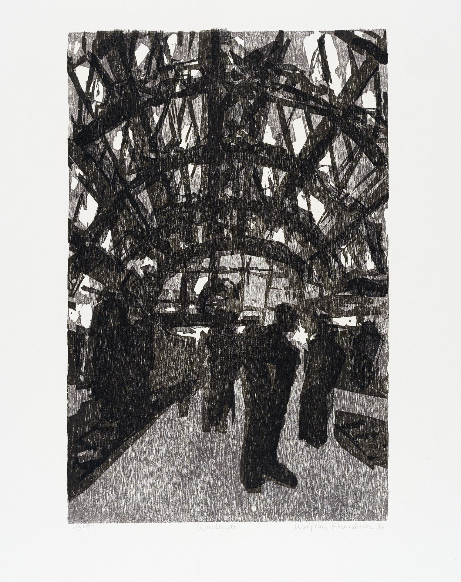 Verschiedene Künstler, Sieben Druckgrafiken und eine Gouache. 1958– 1986. - Bild 2 aus 8