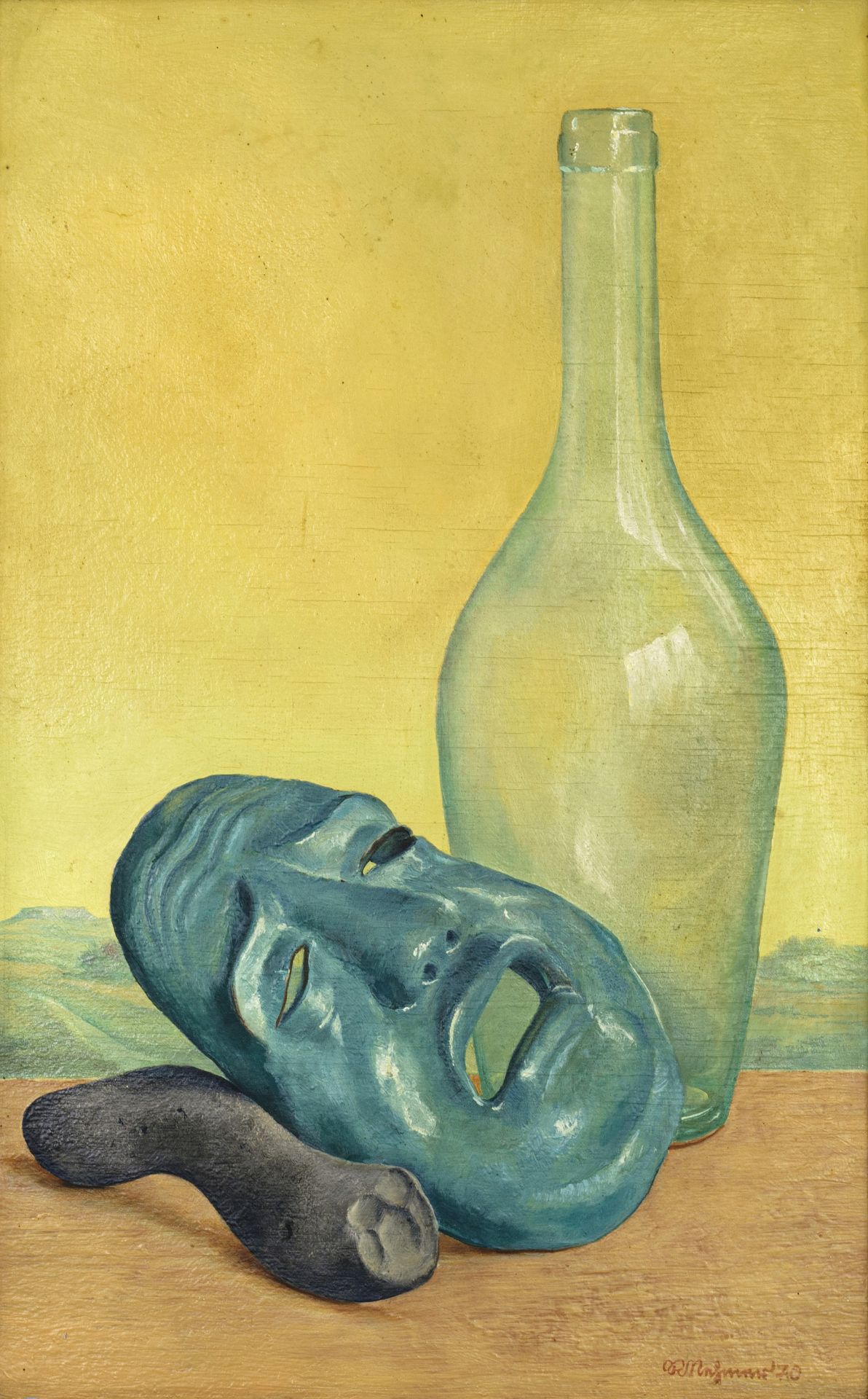 Rudolf Nehmer "Blaue Maske". 1970.