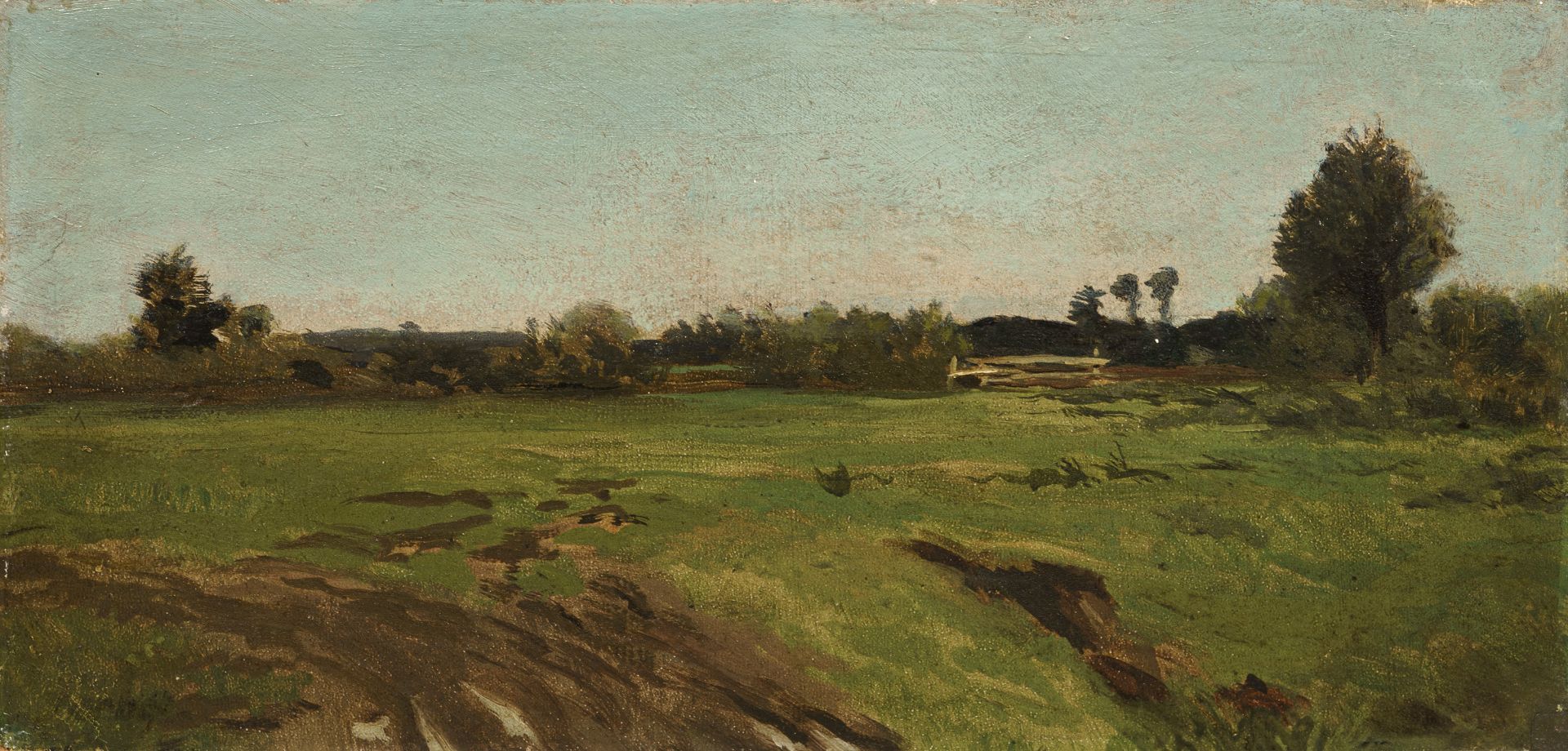 Thomas Ludwig Herbst "Landschaft". Wohl 1880er/1890er Jahre.