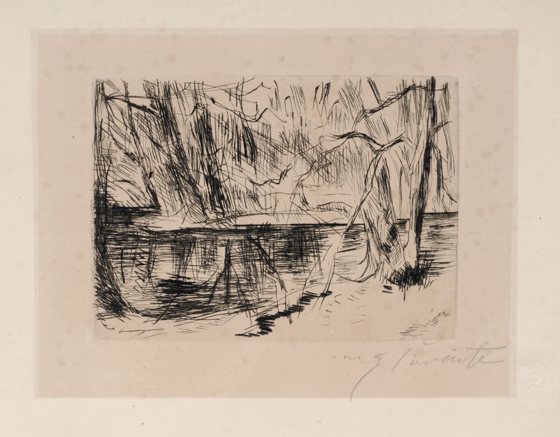 Lovis Corinth "Im Tiergarten". 1920.