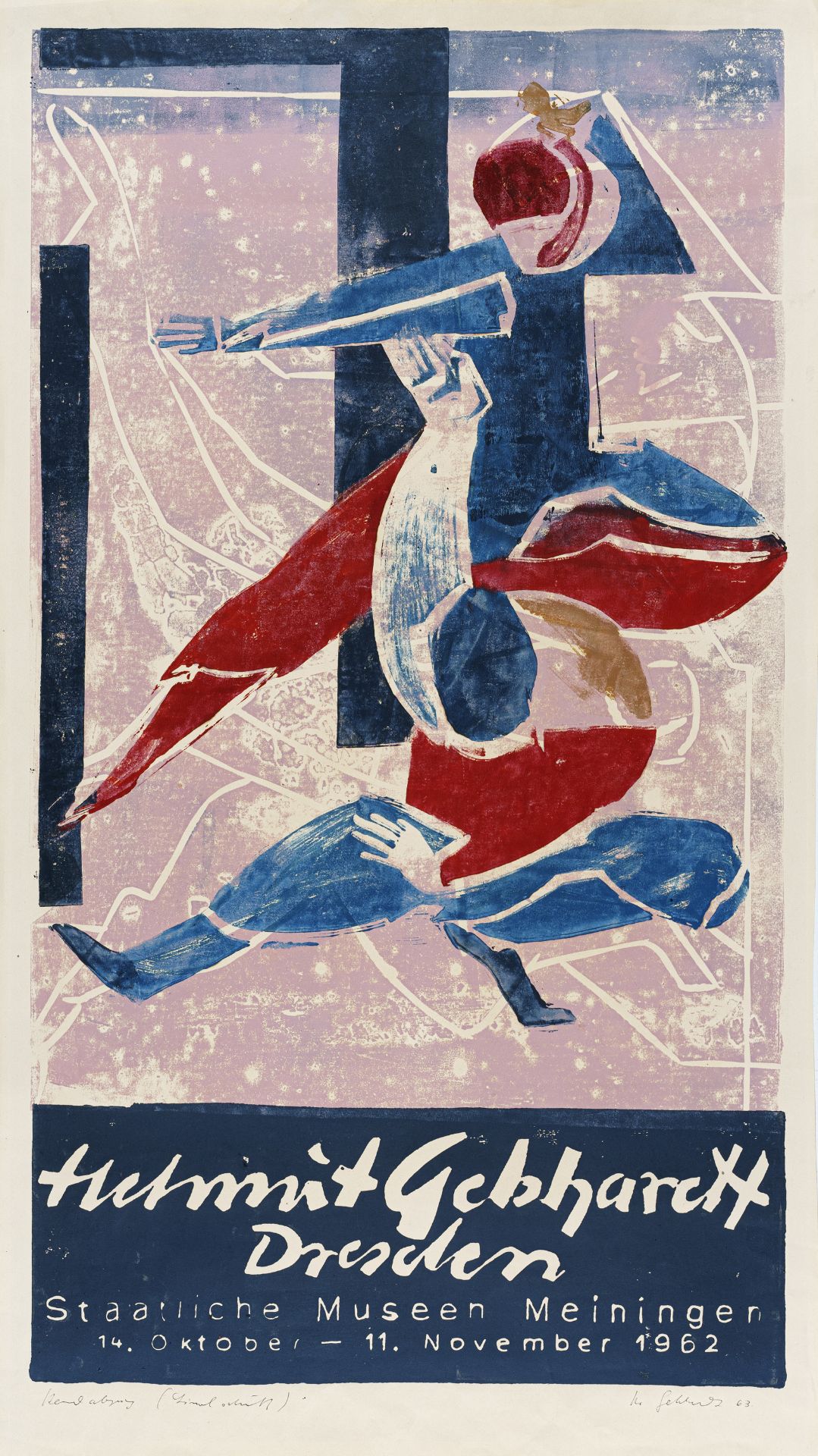 Helmut Gebhardt "Tanzspiel" / Akrobaten. 1967/ 1963. - Image 2 of 2