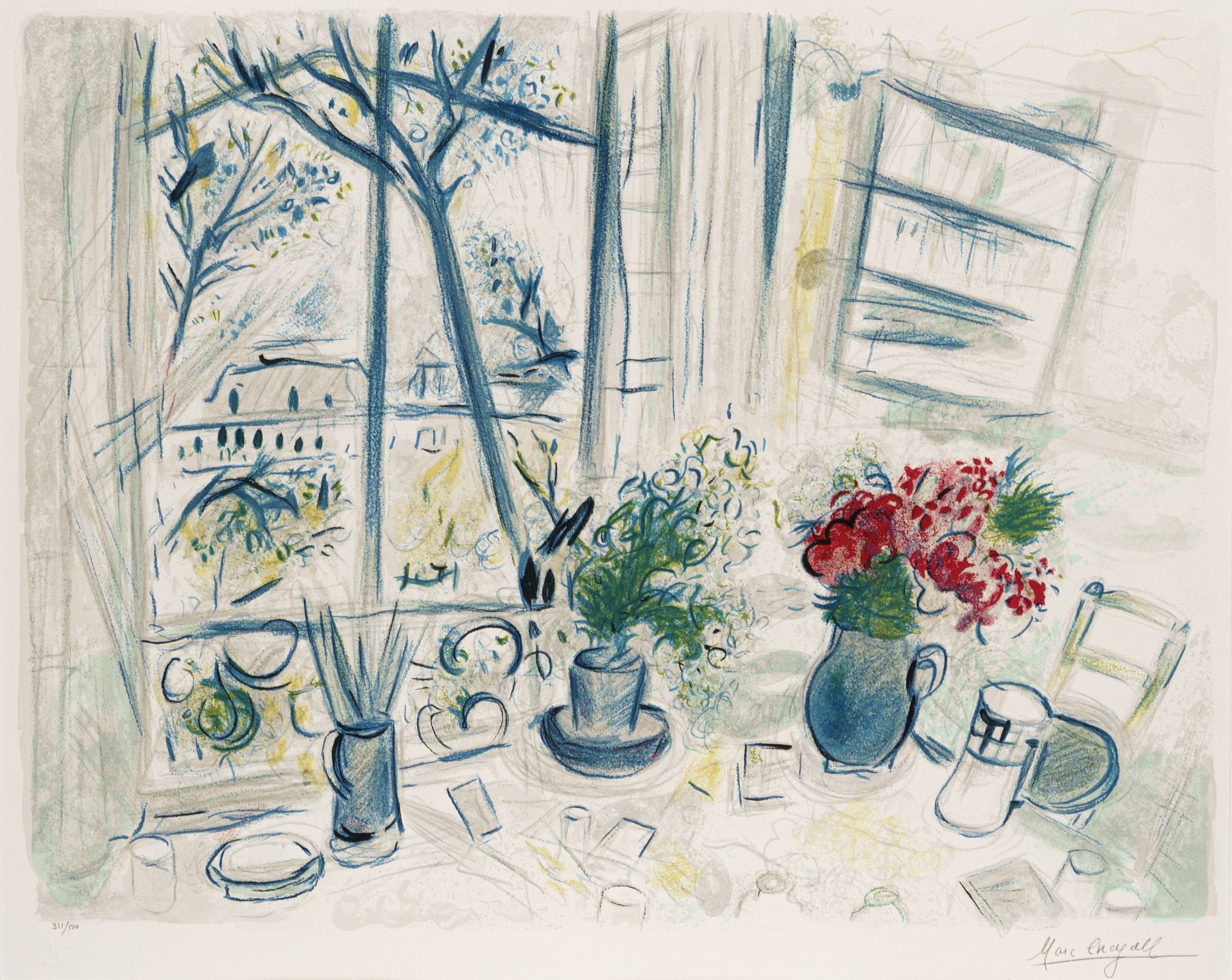 Marc Chagall (nach) "Fleur du Parc". 1988.